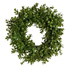 Hello Honey® 13" Green Boxwood Wreath -Michaels D322087S 5