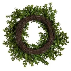 Hello Honey® 13" Green Boxwood Wreath -Michaels D322087S 7