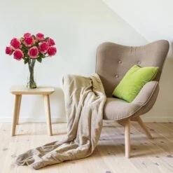 18" Blooming Dark Pink Roses In Decorative Vase 7 18" Blooming Dark Pink Roses In Decorative Vase -Michaels D322943S 12