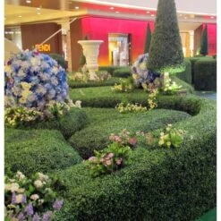 20" Ficus Style Plant Living Wall Panels, 4ct. -Michaels D329628S 4