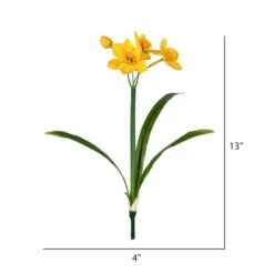 Yellow Narcissus Spray, 3ct. 8 Yellow Narcissus Spray, 3ct. -Michaels D333747S 2
