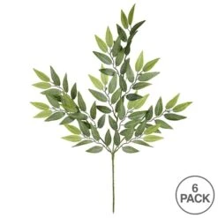 Mini Green Leaves Spray, 6ct. -Michaels D333783S 3