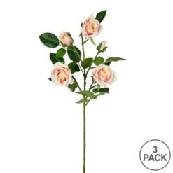 Pink Rose Spray, 3ct. -Michaels D333805S 3