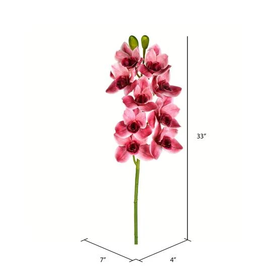 Real Touch™ Pink Boat Orchid Stem 5 Real Touch™ Pink Boat Orchid Stem - Image 3