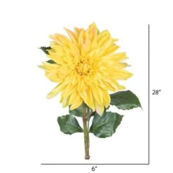 Yellow Dahlia Stem -Michaels D333850S 2