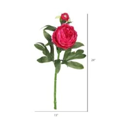 Hot Pink Peony Stem, 3ct. -Michaels D333856S 2
