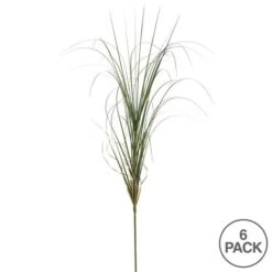 6 Pack: Green Curled Grass Spray -Michaels D333858S 3
