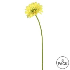 Yellow Daisy Stem, 6ct. -Michaels D333865S 3