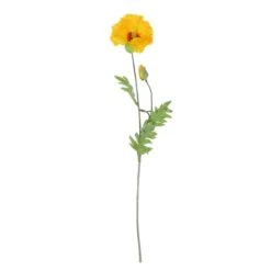 6 Pack: Yellow Poppy Stem -Michaels D333870S 1