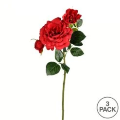 Burgundy Rose Stem, 3ct. -Michaels D333874S 3