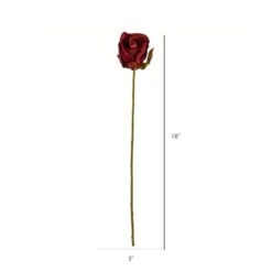 Burgundy Rose Stem, 12ct. -Michaels D333904S 2