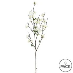 White Cherry Blossom Spray, 3ct. -Michaels D333907S 14