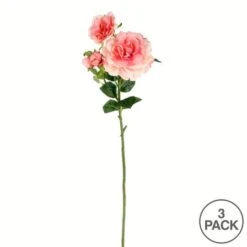 Pink Rose Stem, 3ct. -Michaels D333918S 3