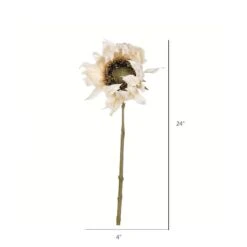 Ivory Sunflower Stem, 4ct. -Michaels D333919S 2