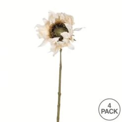 Ivory Sunflower Stem, 4ct. -Michaels D333919S 3