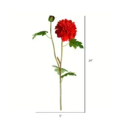 Red Dahlia Stem, 3ct. -Michaels D333924S 2