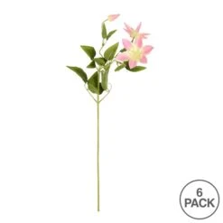Pink Clematis Stem, 6ct. -Michaels D333932S 3