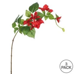 Red Bougainvillea Stem, 3ct. -Michaels D333945S 3