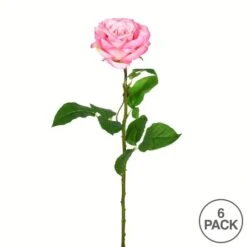 Pale Pink Rose Stem, 6ct. -Michaels D333953S 3 1