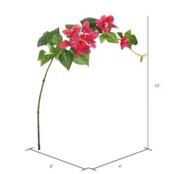Fuchsia Single Bougainvillea Artificial Stem, 3ct. -Michaels D333954S 2