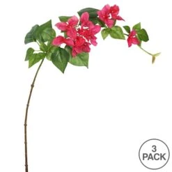 Fuchsia Single Bougainvillea Artificial Stem, 3ct. -Michaels D333954S 3