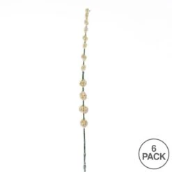 6 Pack: Cream Pom Pom Stem -Michaels D333955S 3