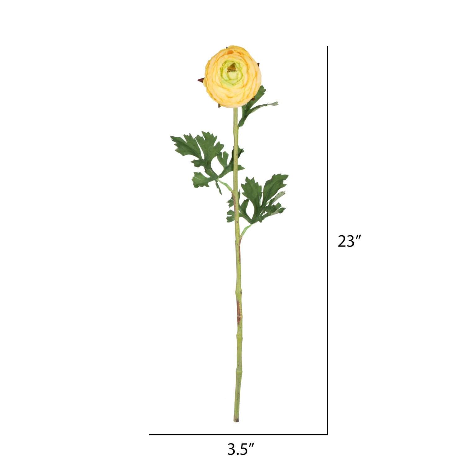 Yellow Ranunculus Artificial Stem, 4ct. 5 Yellow Ranunculus Artificial Stem, 4ct. - Image 3