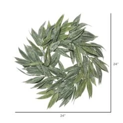 24" Green Muddy White Willow Wreath -Michaels D347799S 2