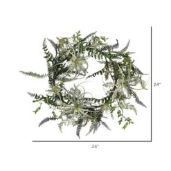 24" Green Fern Wreath -Michaels D347811S 2