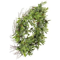 24" Green Olive Leaf Wreath -Michaels D347812S 15