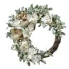 Haute Decor 22" Cream Crescent Hydrangea Wreath 1 Haute Decor 22" Cream Crescent Hydrangea Wreath -Michaels D348949S 1