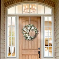 Haute Decor 22" Cream Crescent Hydrangea Wreath -Michaels D348949S 2