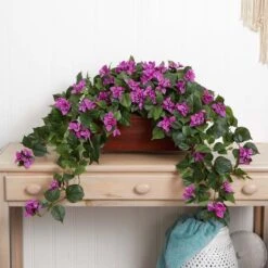 18" Bougainvillea Plant In Decorative Planter -Michaels D350191S 14