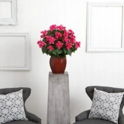 2ft. Pink Bougainvillea With Woven Vase 9 2ft. Pink Bougainvillea With Woven Vase -Michaels D350225S 12