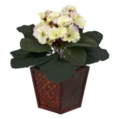 10" African Violet In Planter Set -Michaels D350294S 2