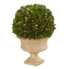 12in. Boxwood Topiary Ball In Decorative Urn -Michaels D350409S 11