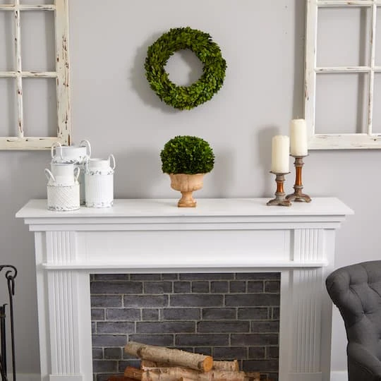 12in. Boxwood Topiary Ball In Decorative Urn 7 12in. Boxwood Topiary Ball In Decorative Urn - Image 5