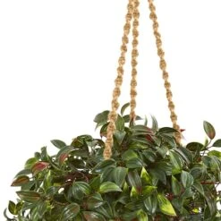 2.5ft. UV Resistant Mini Melon Artificial Plant In Hanging Basket -Michaels D350542S 14