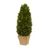 16in. Boxwood Cone In Tan Planter -Michaels D350653S 1