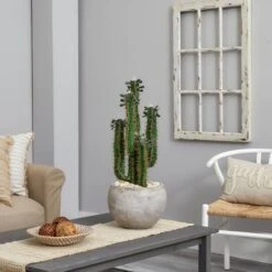 2.5ft. Cactus In Bowl Planter -Michaels D350775S 12