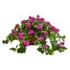 17" Purple Bougainvillea In Metal Planter -Michaels D350869S 1