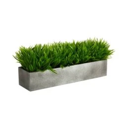 25" Wild Grass Plant In Metal Planter -Michaels D352552S 3