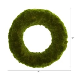 18" Green Moss Wreath -Michaels D386406S 2