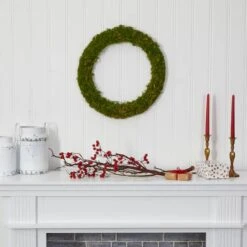 20" Green Moss Wreath -Michaels D386408S 4