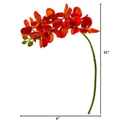 Moth Orchid Stem, 6ct. Orange -Michaels D386618S 2