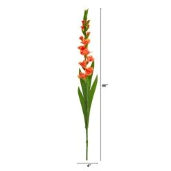 Salmon Gladiolus Flower Stems, 3ct. -Michaels D386629S 2