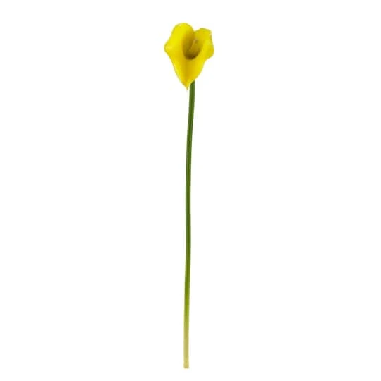 19.5" Calla Lily Artificial Flower Set Yellow 5 19.5" Calla Lily Artificial Flower Set Yellow - Image 3