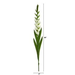 White Gladiolus Flower Stems, 3ct. -Michaels D386657S 2