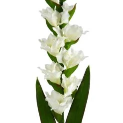 White Gladiolus Flower Stems, 3ct. -Michaels D386657S 3