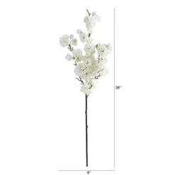 35'' Cherry Blossom Artificial Flower Spray, 3ct. White -Michaels D386685S 2